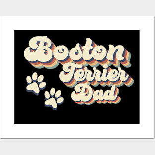 Boston Terrier Dad Gift For Lovers of Dogs Posters and Art